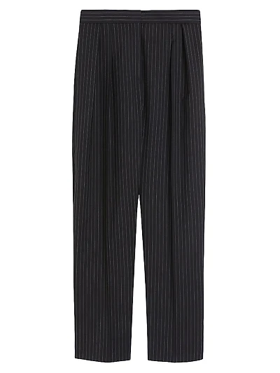 Woollen Cloth Carrot Fit Trousers