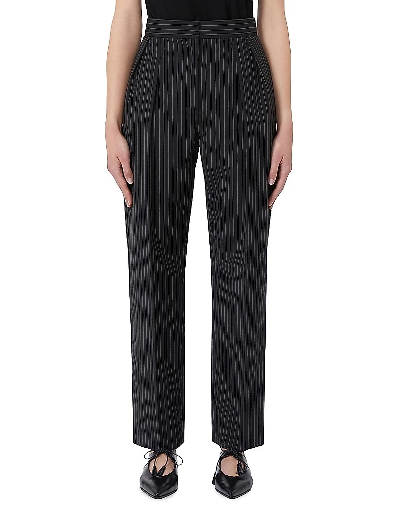 Woollen Cloth Carrot Fit Trousers