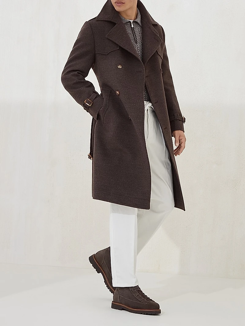 Cashmere Vanisé Chevron Knit Polo Shirt