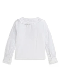 Little Girl's & Cotton Voile Blouse