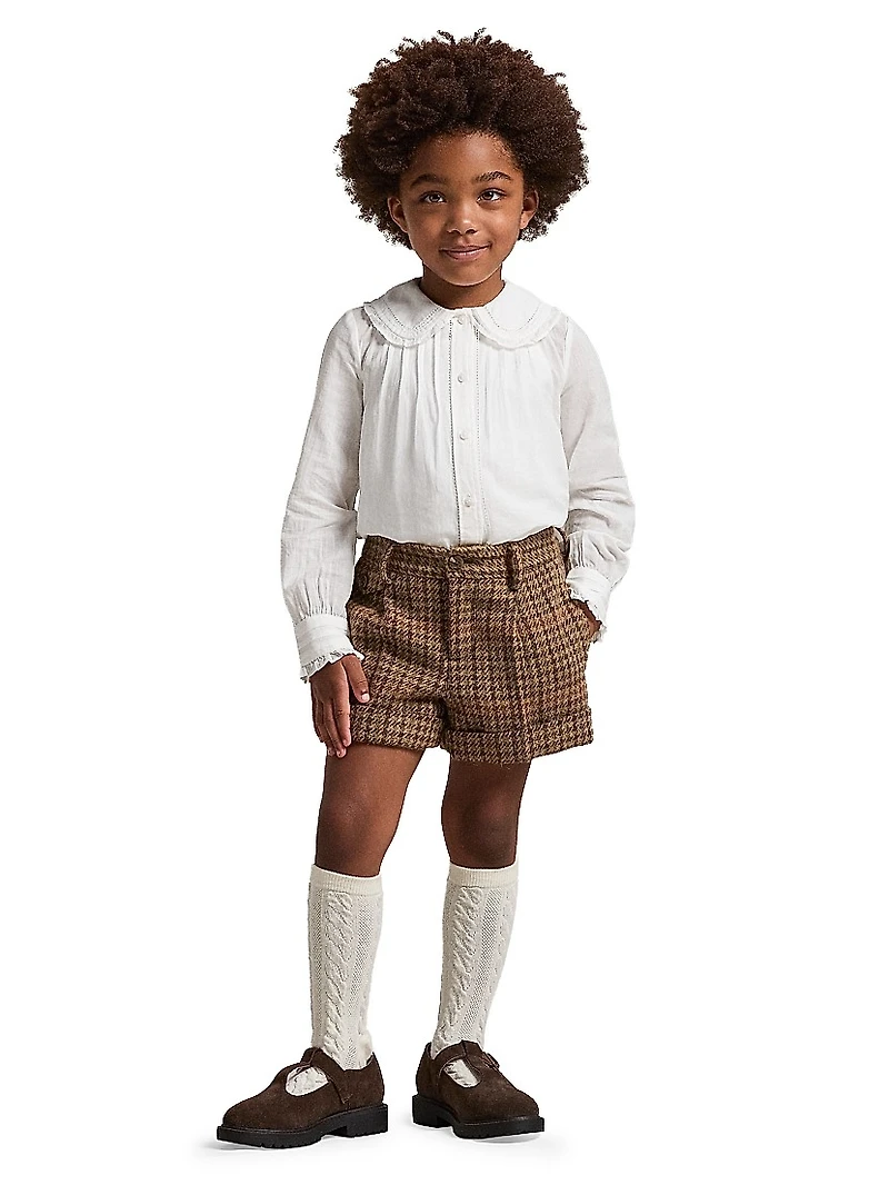 Little Girl's & Cotton Voile Blouse