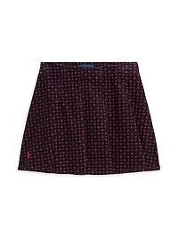 Little Girl's & Printed Corduroy Skirt