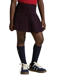 Little Girl's & Printed Corduroy Skirt