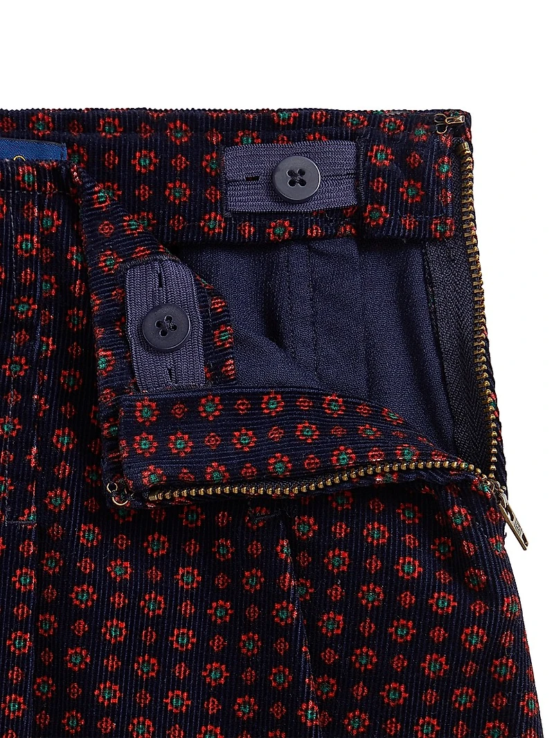 Little Girl's & Printed Corduroy Skirt