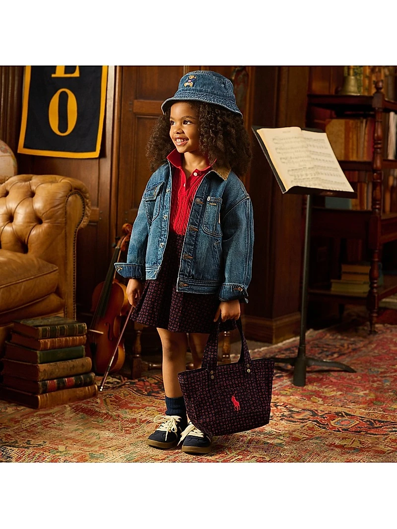 Little Girl's & Printed Corduroy Skirt