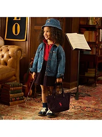 Little Girl's & Printed Corduroy Skirt
