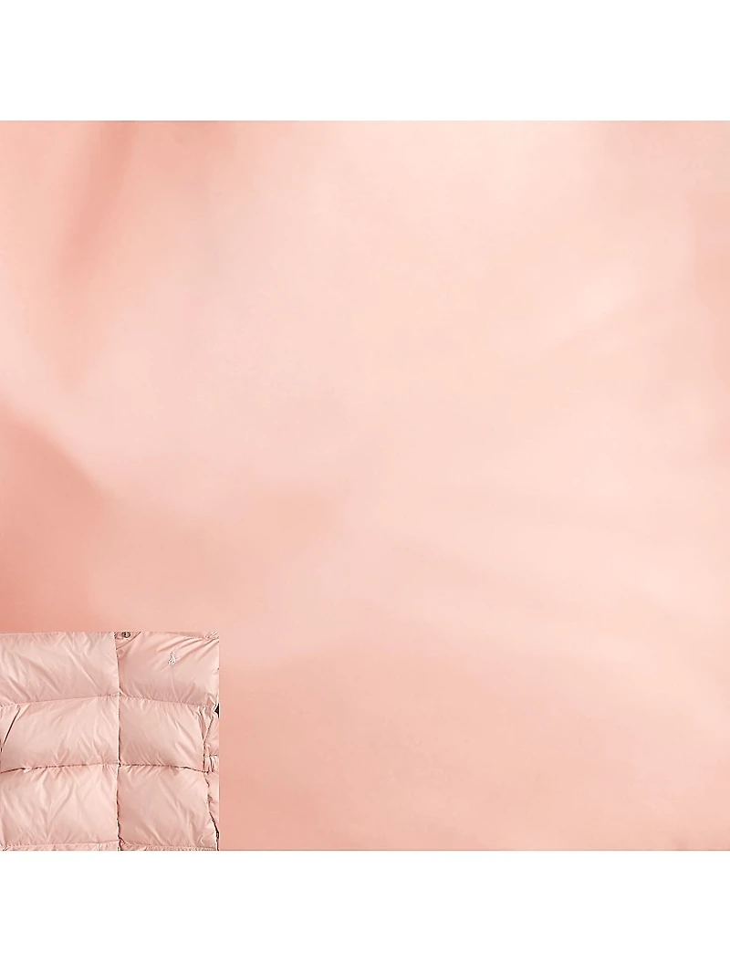 Girl's Cecilia Metallic Down Parka Coat