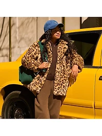 Litlle Girl's & Leopard-Print Faux-Fur Coat
