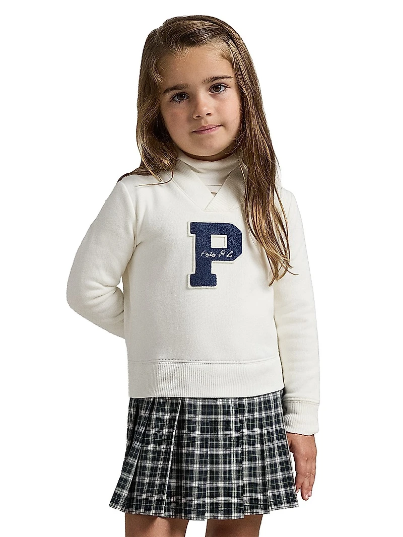 Little Girl's & Fleece Knit Long-Sleeve Dress