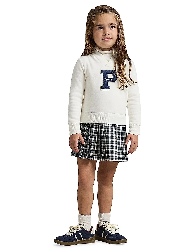 Little Girl's & Fleece Knit Long-Sleeve Dress