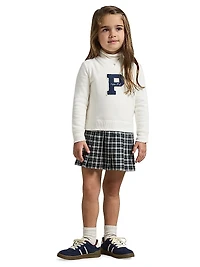 Little Girl's & Fleece Knit Long-Sleeve Dress