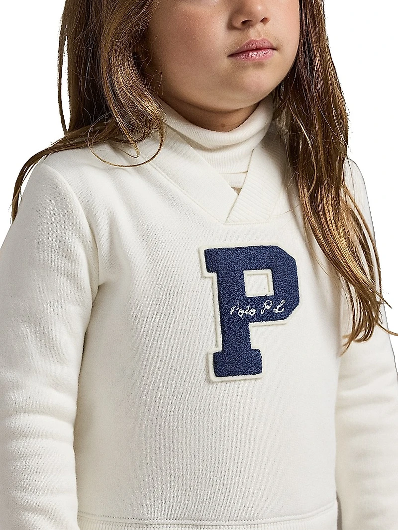 Little Girl's & Fleece Knit Long-Sleeve Dress