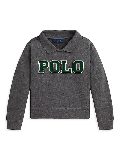 Little Girl's & Polo Fleece Sweatshirt