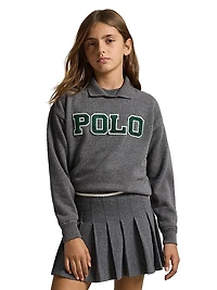Little Girl's & Polo Fleece Sweatshirt