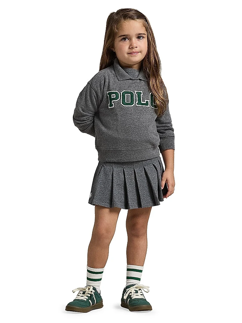 Little Girl's & Polo Fleece Sweatshirt