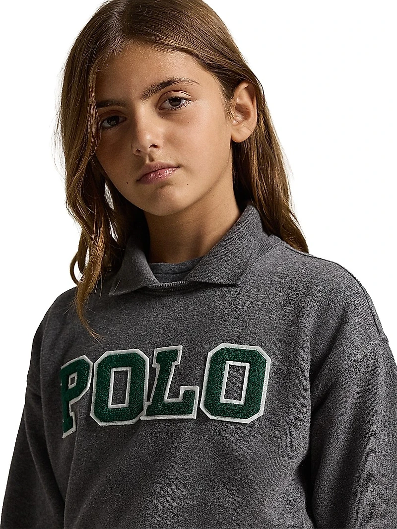Little Girl's & Polo Fleece Sweatshirt