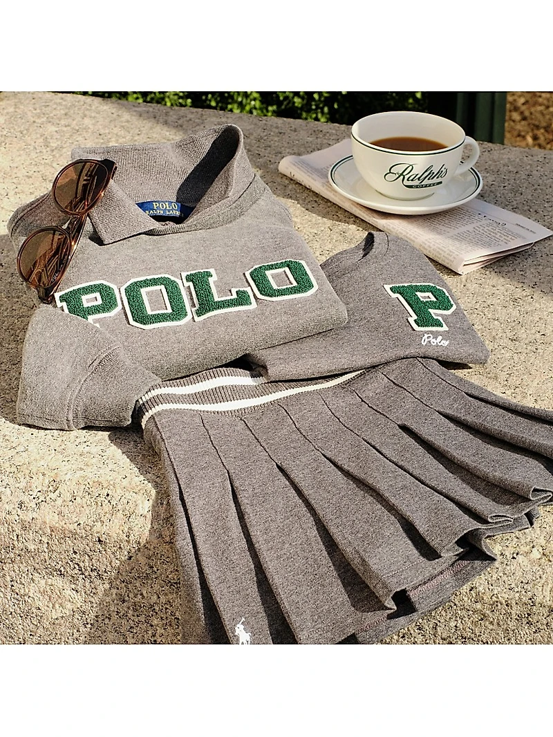 Little Girl's & Polo Fleece Sweatshirt