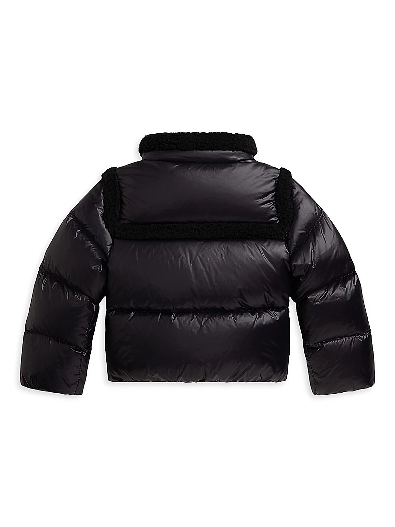 Little Girl's & Nylon Taffeta Down Jacket