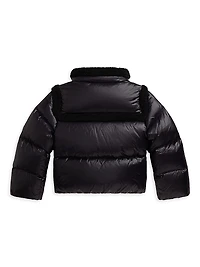 Little Girl's & Nylon Taffeta Down Jacket