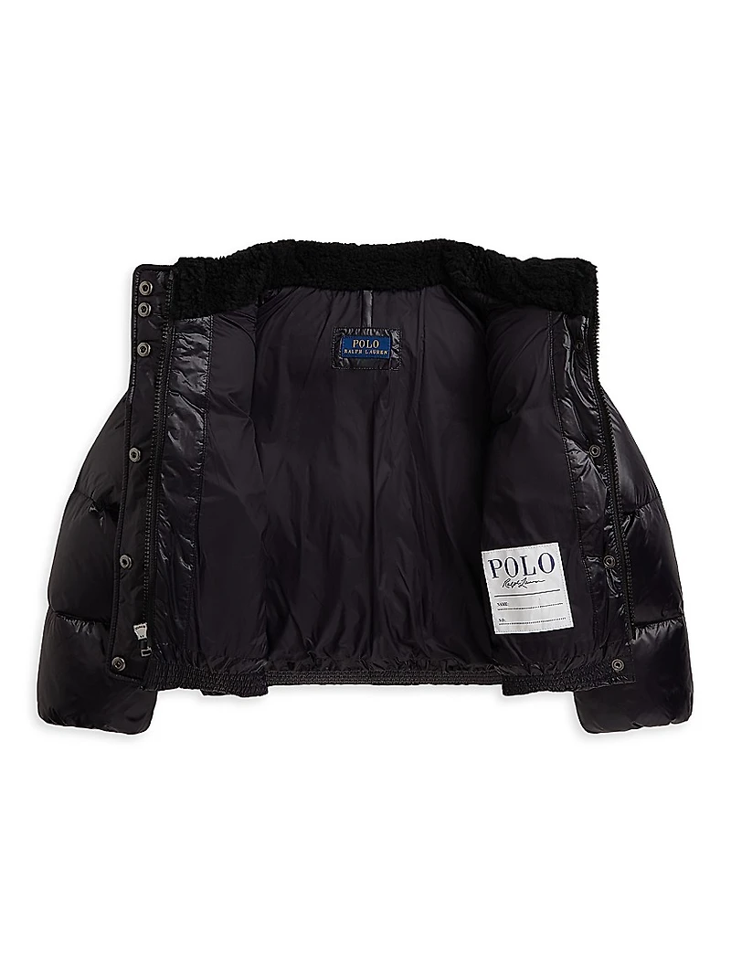 Little Girl's & Nylon Taffeta Down Jacket