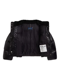 Little Girl's & Nylon Taffeta Down Jacket