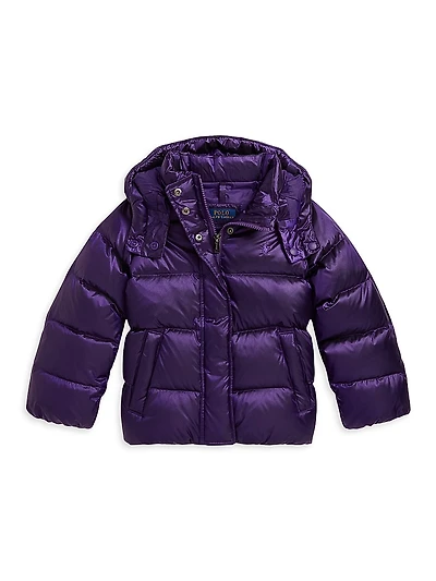 Little Girl's & Nylon Down Jacket