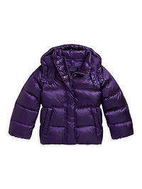 Little Girl's & Nylon Down Jacket
