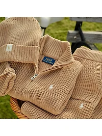 Little Girl's & Knit Half-Zip Pullover