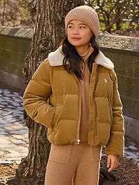 Little Girl's & Knit Half-Zip Pullover