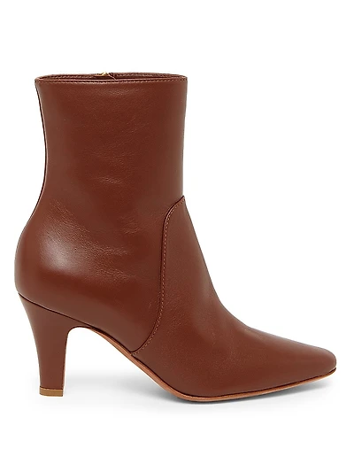 Leather 75MM Ankle Booties