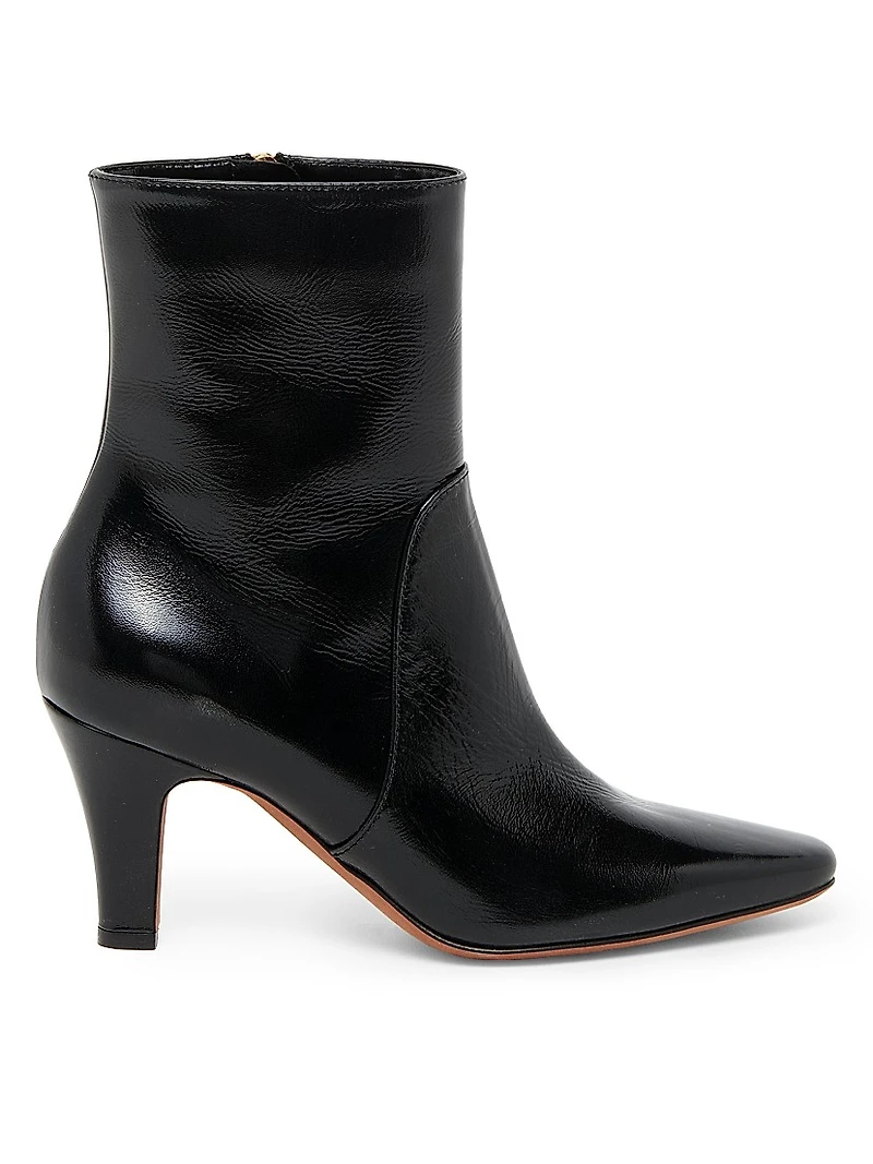 Leather 75MM Ankle Booties