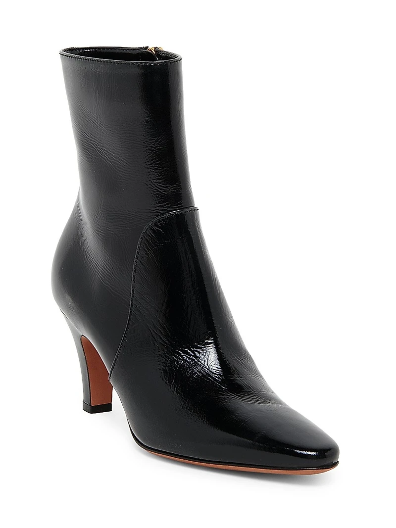 Leather 75MM Ankle Booties