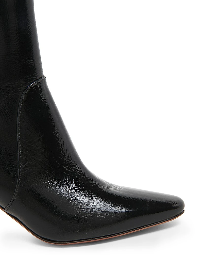 Leather 75MM Ankle Booties