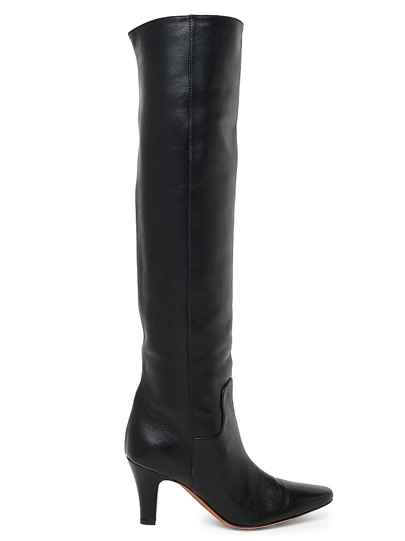 Leather 75MM Over-the-Knee Boots