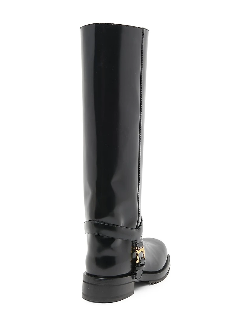 Leather 40MM Platform Boots