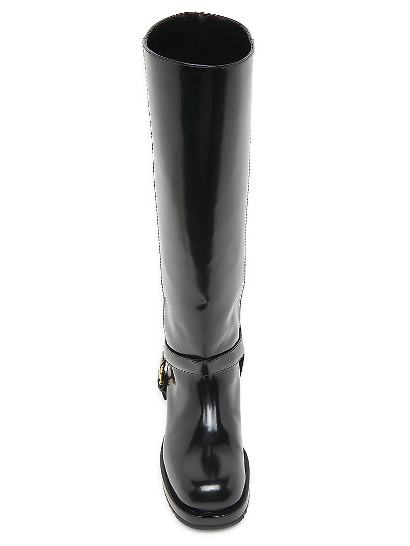 Leather 40MM Platform Boots