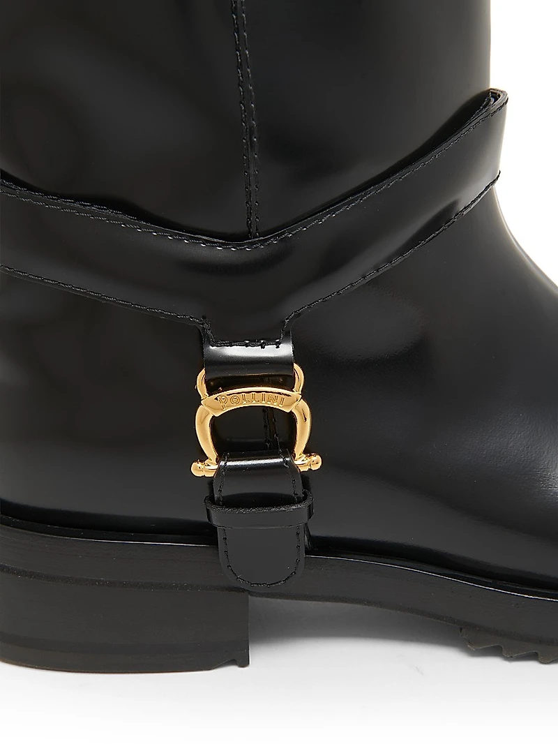 Leather 40MM Platform Boots