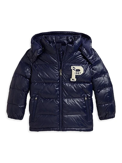 Little Boy's & Nylon Puffer Bomber Jacket