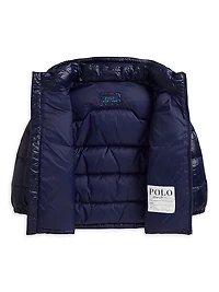 Little Boy's & Nylon Puffer Bomber Jacket