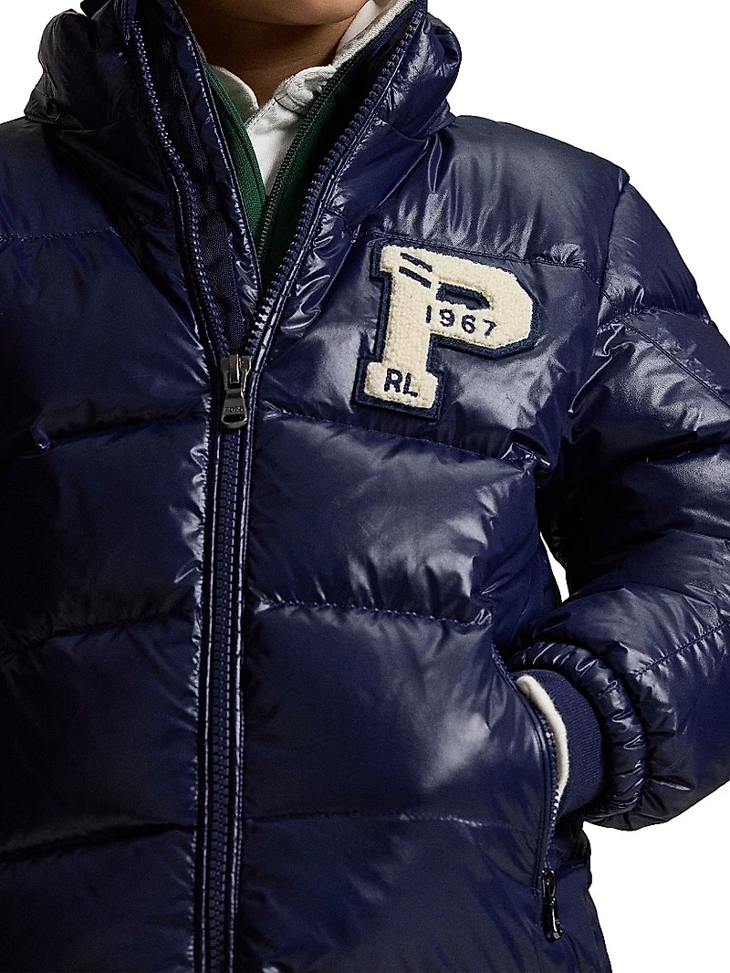 Little Boy's & Nylon Puffer Bomber Jacket