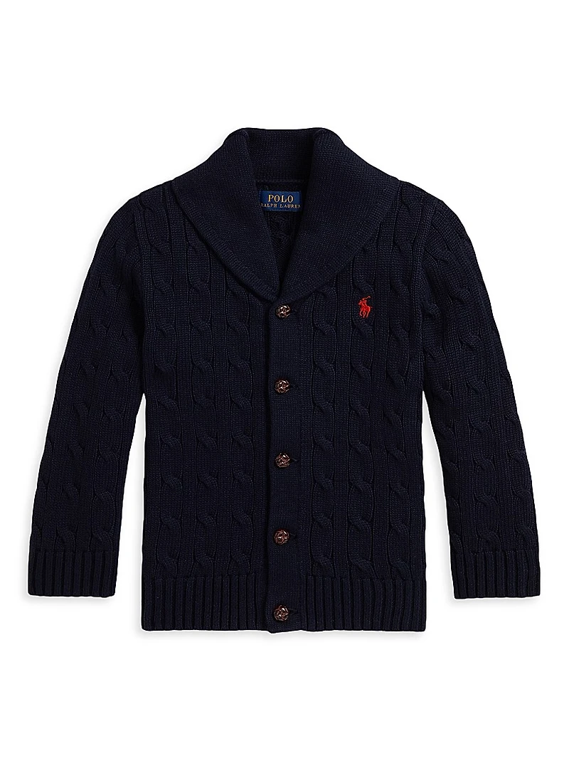 Little Boy's & Shawl Collar Cardigan