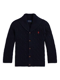 Little Boy's & Shawl Collar Cardigan