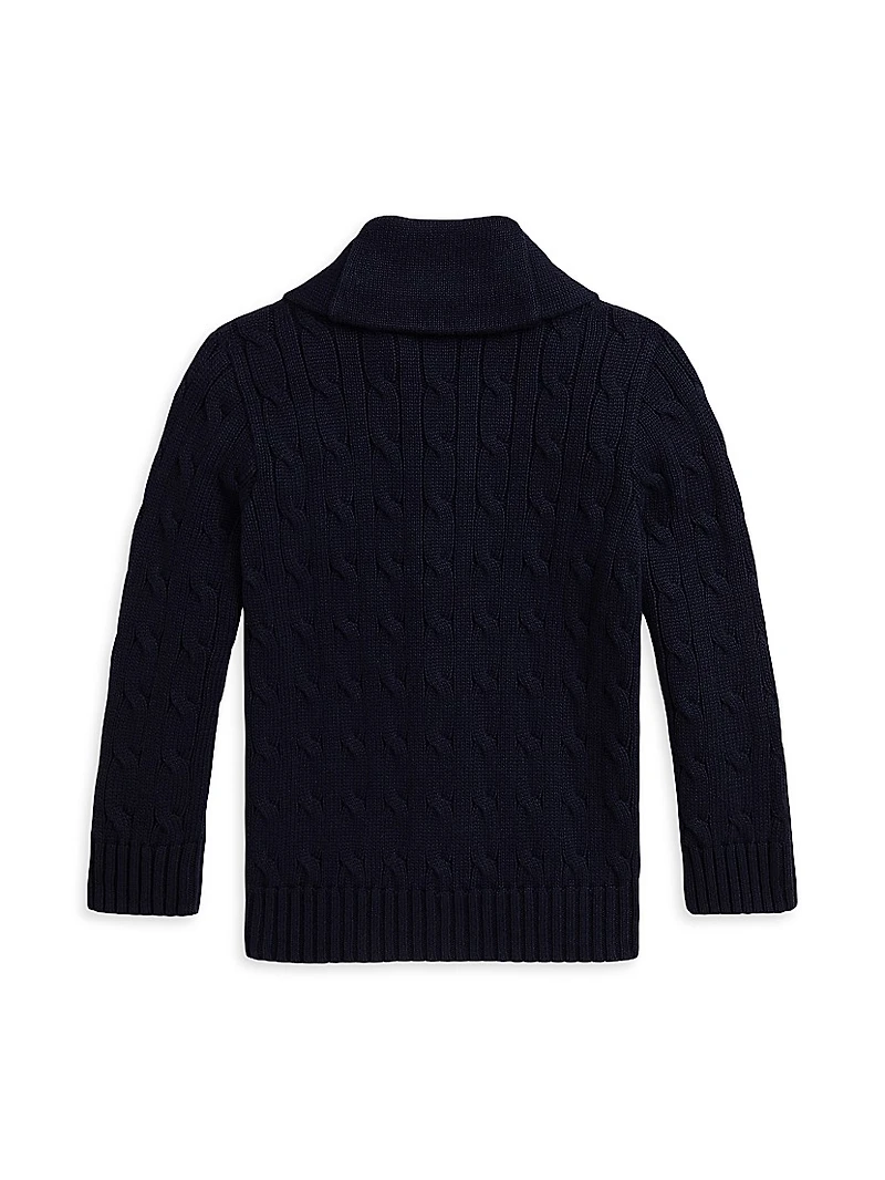 Little Boy's & Shawl Collar Cardigan