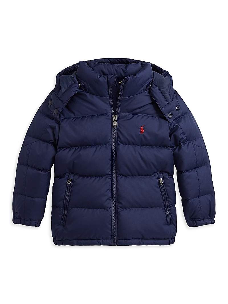 Little Boy's & Down Puffer Bomber Jacket