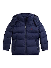 Little Boy's & Down Puffer Bomber Jacket