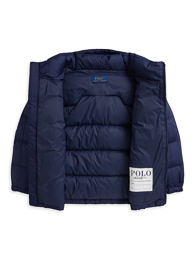 Little Boy's & Down Puffer Bomber Jacket