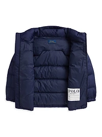 Little Boy's & Down Puffer Bomber Jacket