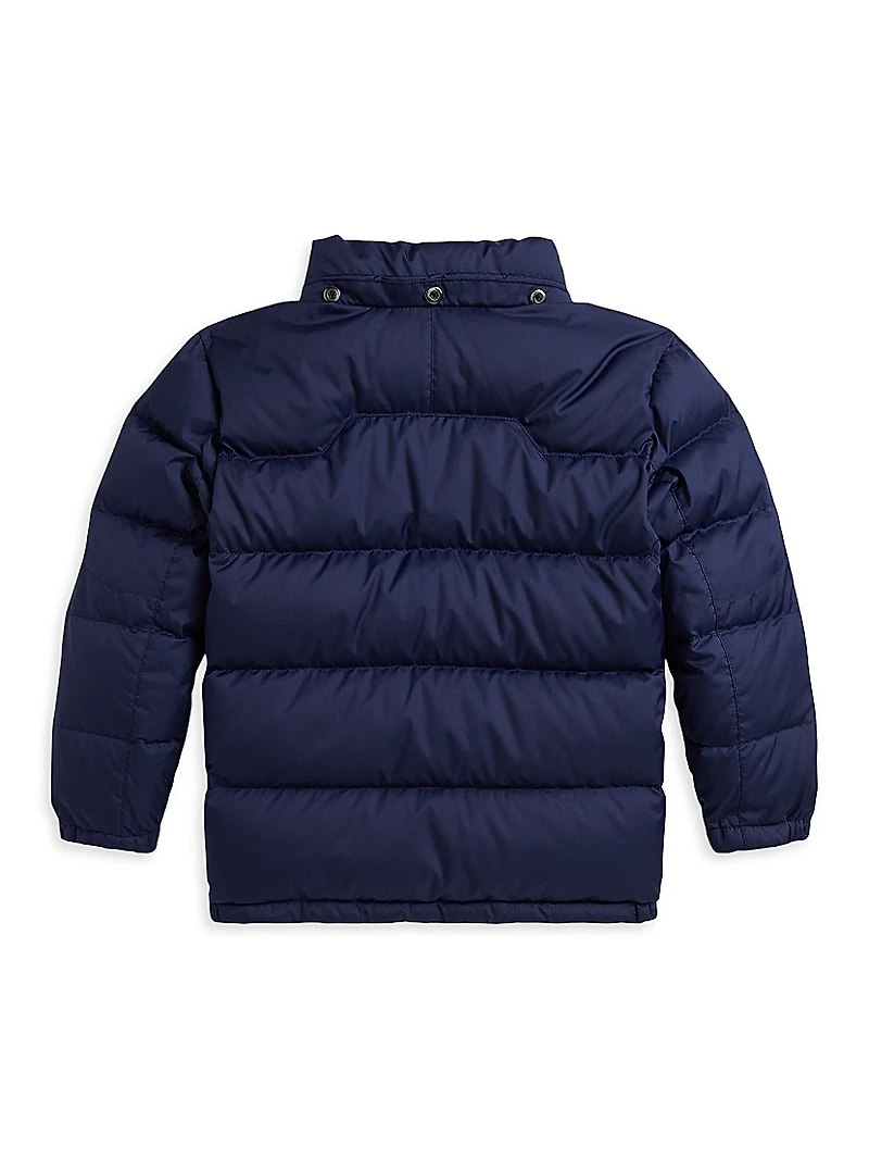 Little Boy's & Down Puffer Bomber Jacket