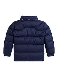 Little Boy's & Down Puffer Bomber Jacket