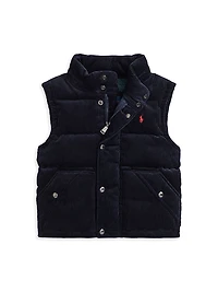 Little Boy's & Corduroy Down Bomber Jacket